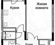 1-комнатная квартира площадью 42 кв.м, Каширское ш., 8 | цена 3 270 168 руб. | www.metrprice.ru