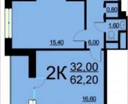 2-комнатная квартира площадью 62 кв.м, Внутренний проезд, 8с2 | цена 10 911 184 руб. | www.metrprice.ru