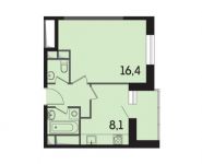 1-комнатная квартира площадью 33.9 кв.м,  | цена 4 357 506 руб. | www.metrprice.ru