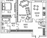 2-комнатная квартира площадью 82 кв.м, Авиационная, 77к2, корп.2 | цена 22 730 220 руб. | www.metrprice.ru