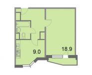 1-комнатная квартира площадью 39.5 кв.м, Грайвороновский 2-й пр., 38С4 | цена 6 171 480 руб. | www.metrprice.ru