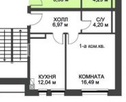1-комнатная квартира площадью 40 кв.м, Бочарова ул. | цена 2 825 000 руб. | www.metrprice.ru