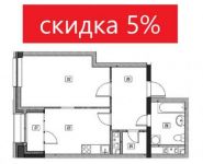 1-комнатная квартира площадью 47.9 кв.м,  | цена 5 943 000 руб. | www.metrprice.ru