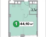 1-комнатная квартира площадью 44 кв.м, Нахимовский просп., 21 | цена 5 217 550 руб. | www.metrprice.ru