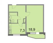 1-комнатная квартира площадью 38.5 кв.м, Грайвороновский 2-й проезд, вл38с4 | цена 5 223 680 руб. | www.metrprice.ru