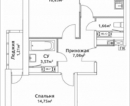 2-комнатная квартира площадью 59.41 кв.м, Родниковая, корп.4 | цена 5 851 885 руб. | www.metrprice.ru