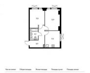 2-комнатная квартира площадью 50.3 кв.м,  | цена 6 715 050 руб. | www.metrprice.ru