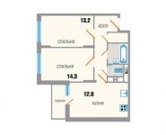 2-комнатная квартира площадью 55.8 кв.м, 2-й Рупасовский переулок, лит3 | цена 3 766 500 руб. | www.metrprice.ru