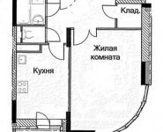 1-комнатная квартира площадью 44.8 кв.м, Каширское ш., 8 | цена 3 451 208 руб. | www.metrprice.ru