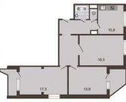 3-комнатная квартира площадью 79.9 кв.м, Липчанского ул, д. 1 | цена 7 438 000 руб. | www.metrprice.ru