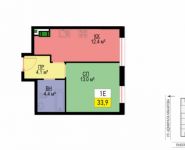 1-комнатная квартира площадью 36.2 кв.м, Выборгская ул., 7К1 | цена 6 431 807 руб. | www.metrprice.ru