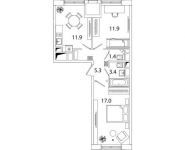 2-комнатная квартира площадью 50.7 кв.м, Рязанский проспект, д.2Б | цена 8 725 824 руб. | www.metrprice.ru