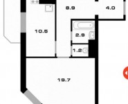 1-комнатная квартира площадью 47.2 кв.м, улица Маковского, 26 | цена 4 890 000 руб. | www.metrprice.ru