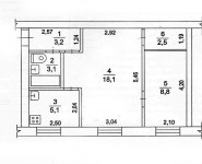 2-комнатная квартира площадью 41 кв.м, село Шестаково, 26 | цена 1 500 000 руб. | www.metrprice.ru