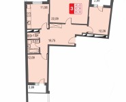 1-комнатная квартира площадью 30 кв.м, Живописная улица, 27 | цена 2 160 000 руб. | www.metrprice.ru