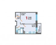 2-комнатная квартира площадью  кв.м в ЖК "Большие Мытищи", Тайнинская улица, 20 | цена 2 841 600 руб. | www.metrprice.ru