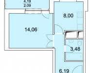 1-комнатная квартира площадью 33.85 кв.м, Советская улица, 5 | цена 2 708 000 руб. | www.metrprice.ru