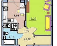 2-комнатная квартира площадью 69.4 кв.м, Бусалова ул., 10 | цена 3 747 600 руб. | www.metrprice.ru