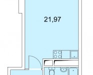 1-комнатная квартира площадью 29.6 кв.м, Советская улица, 1 | цена 1 850 000 руб. | www.metrprice.ru