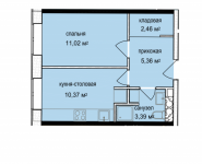 1-комнатная квартира площадью 32 кв.м,  | цена 2 456 000 руб. | www.metrprice.ru