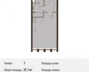 1-комнатная квартира площадью 27.1 кв.м, Головинское ш., 5 | цена 4 200 500 руб. | www.metrprice.ru
