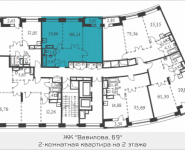 2-комнатная квартира площадью 66.11 кв.м, Вавилова, 69 | цена 12 760 949 руб. | www.metrprice.ru