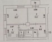 2-комнатная квартира площадью 52 кв.м, Матросова ул., 1 | цена 6 850 000 руб. | www.metrprice.ru