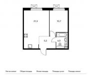 1-комнатная квартира площадью 41.2 кв.м,  | цена 4 869 840 руб. | www.metrprice.ru