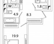 2-комнатная квартира площадью 65 кв.м, Рязанский проспект, 2, корп.M6 | цена 10 220 990 руб. | www.metrprice.ru