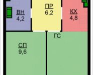 2-комнатная квартира площадью 38 кв.м, посёлок Газопровод, 101к5 | цена 4 294 000 руб. | www.metrprice.ru