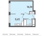 1-комнатная квартира площадью 33.3 кв.м, Путилковское шоссе, 4к2 | цена 2 941 952 руб. | www.metrprice.ru