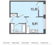 1-комнатная квартира площадью 32.6 кв.м, Путилковское шоссе, 4к2 | цена 2 898 730 руб. | www.metrprice.ru