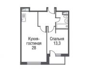 1-комнатная квартира площадью 54.1 кв.м, проезд Серебрякова, 11-13к1 | цена 8 771 503 руб. | www.metrprice.ru