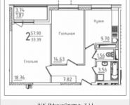 2-комнатная квартира площадью 57.9 кв.м в ЖК «Михайлова, 31», Старокрымская улица, 13с1 | цена 8 360 876 руб. | www.metrprice.ru