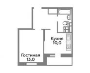 1-комнатная квартира площадью 36.1 кв.м,  | цена 2 569 742 руб. | www.metrprice.ru