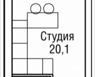 1-комнатная квартира площадью 24 кв.м, 3-й Силикатный проезд, вл. 4, корп. 2 | цена 4 200 000 руб. | www.metrprice.ru