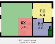 1-комнатная квартира площадью 22 кв.м, посёлок Газопровод, 101к5 | цена 2 736 000 руб. | www.metrprice.ru