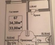 1-комнатная квартира площадью 37 кв.м, Николо-Хованская улица, 26к1 | цена 4 600 000 руб. | www.metrprice.ru