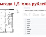 3-комнатная квартира площадью 84.8 кв.м,  | цена 11 441 734 руб. | www.metrprice.ru