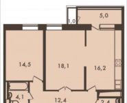 2-комнатная квартира площадью 70 кв.м, Гродненская улица, 5 | цена 13 275 692 руб. | www.metrprice.ru