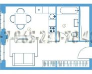 1-комнатная квартира площадью 38 кв.м, Кожевнический пр., 4 | цена 12 889 000 руб. | www.metrprice.ru