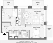 2-комнатная квартира площадью 75.85 кв.м, 1-я Ямская, 8 | цена 22 150 000 руб. | www.metrprice.ru