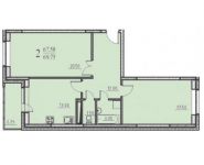 2-комнатная квартира площадью 69.8 кв.м, улица Екатерины Будановой, 6 | цена 4 572 000 руб. | www.metrprice.ru