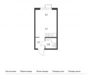 1-комнатная квартира площадью 20.3 кв.м, Ясеневая ул, 12к1 | цена 4 731 930 руб. | www.metrprice.ru