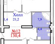 3-комнатная квартира площадью 130.4 кв.м, Береговая ул, 1 | цена 9 519 200 руб. | www.metrprice.ru