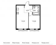 1-комнатная квартира площадью 36.24 кв.м, Складочная ул, 6 | цена 7 041 432 руб. | www.metrprice.ru