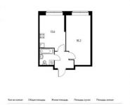 1-комнатная квартира площадью 39.9 кв.м, Варшавское шоссе, 141к5 | цена 5 246 850 руб. | www.metrprice.ru