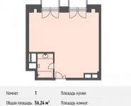 1-комнатная квартира площадью 56.2 кв.м, Люсиновский 3-й пер., 1 | цена 21 084 226 руб. | www.metrprice.ru