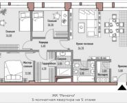 3-комнатная квартира площадью 104.9 кв.м, Новослободская, 24 | цена 50 610 000 руб. | www.metrprice.ru