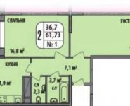 2-комнатная квартира площадью 61 кв.м, Чечерский пр., 126 | цена 6 642 273 руб. | www.metrprice.ru